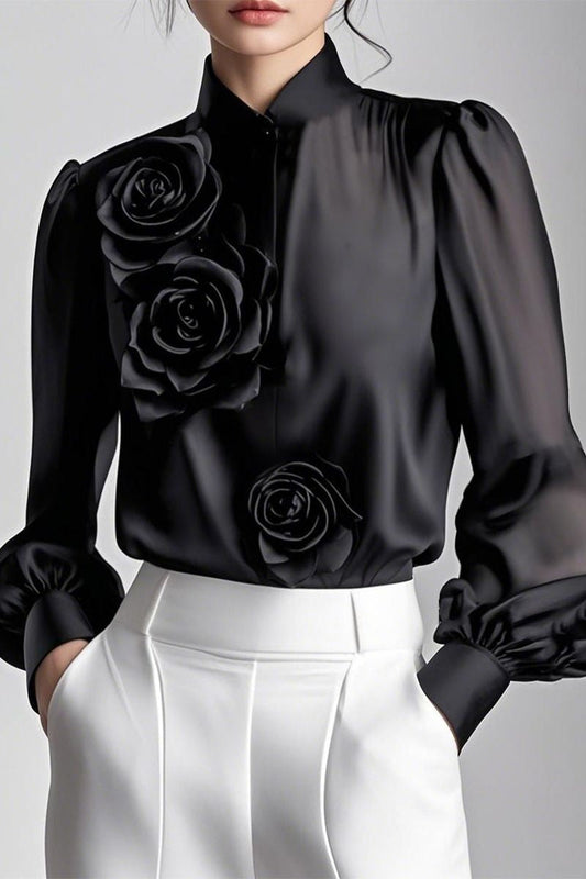 Rosette 3D Blouse