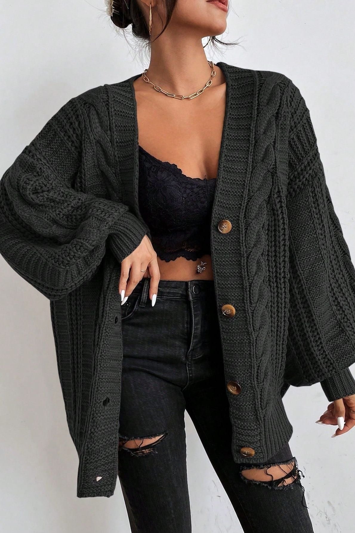 Ember Cable Cardigan