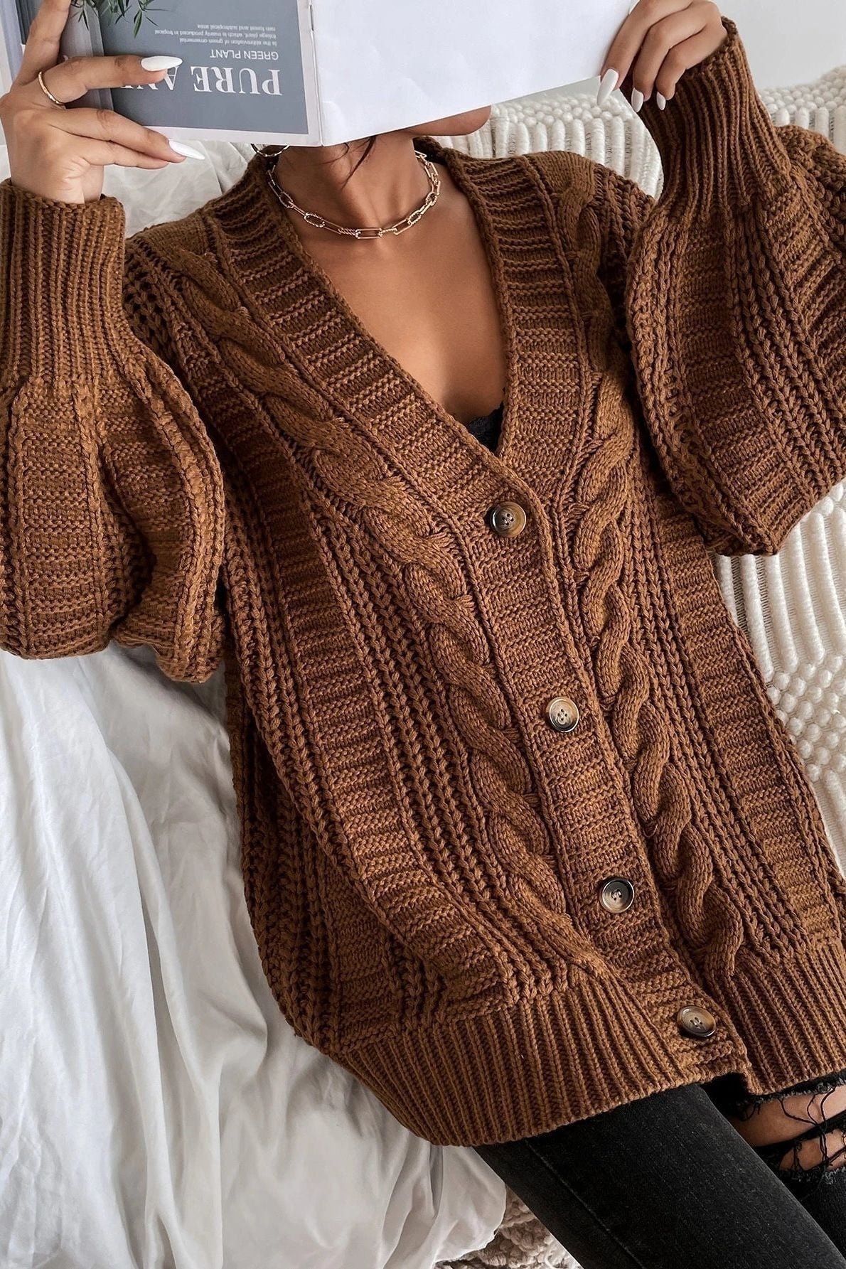 Ember Cable Cardigan