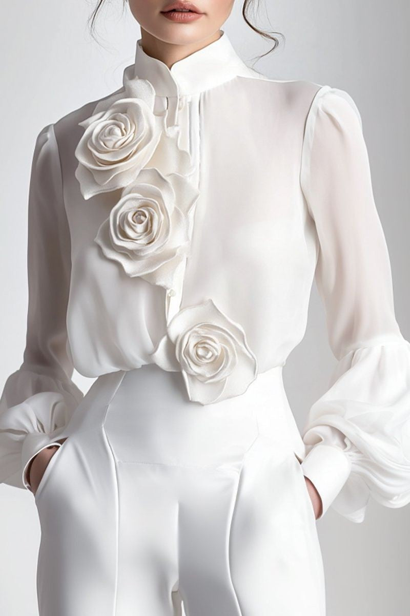 Rosette 3D Blouse