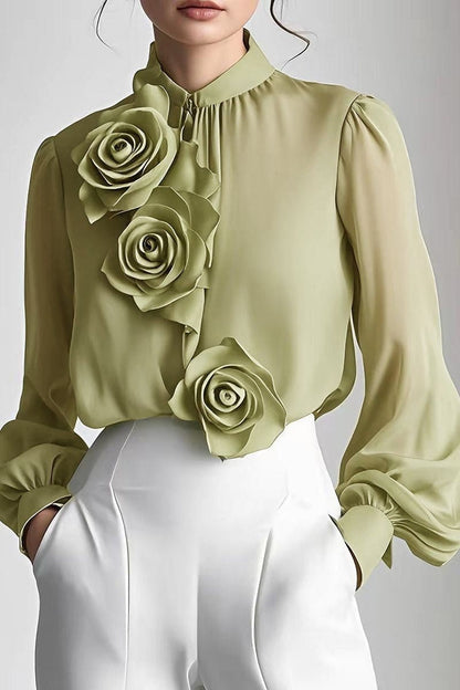 Rosette 3D Blouse